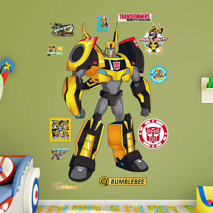 Bumblebee - Transformers Robots in Disguise Wall Decal | Shop Fathead® for Transformers Decor